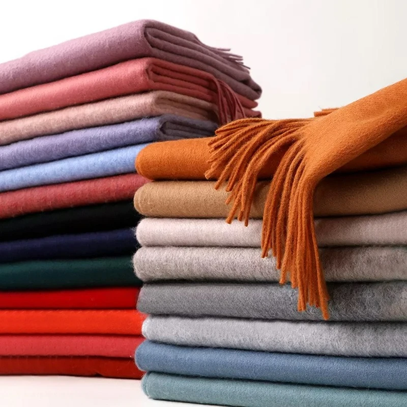 Cashmere Scarf - Klassieke effen imitatie kasjmier sjaal, dames