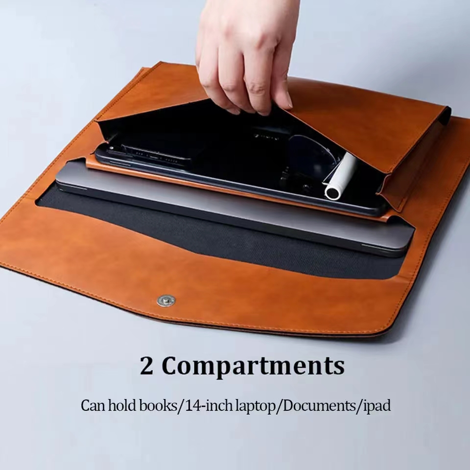 A4 Lederen Map Grote Capacitei - Leather Briefcase recensie en prijs