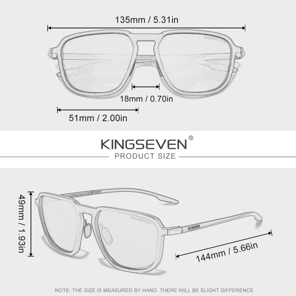 KINGSEVEN Heren Dames Gepolari - Sunglasses Uv400 recensie en prijs